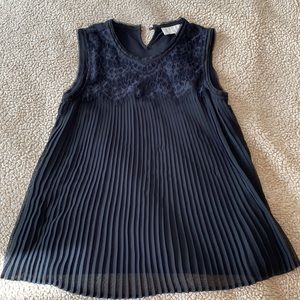 Cute black pleated top by Loft